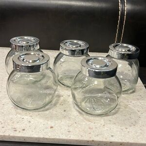 Spice Jars Clear Glass (B11)